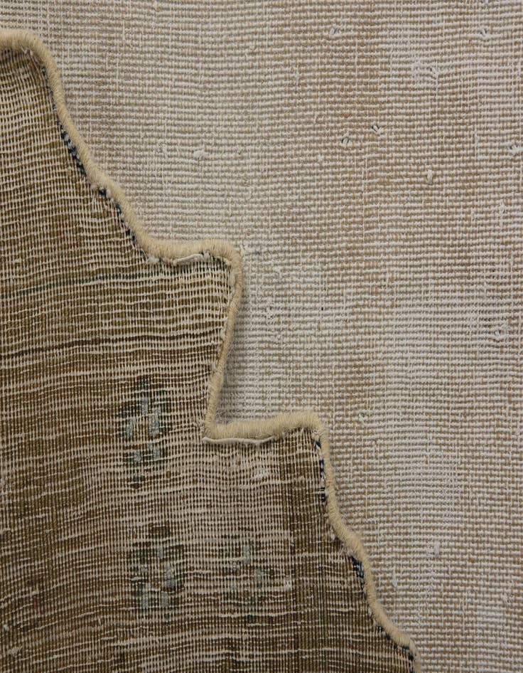 Detail image of  6' 8 x 9' 6  Hand Knotted Ultra Vintage Persian Wool Rug