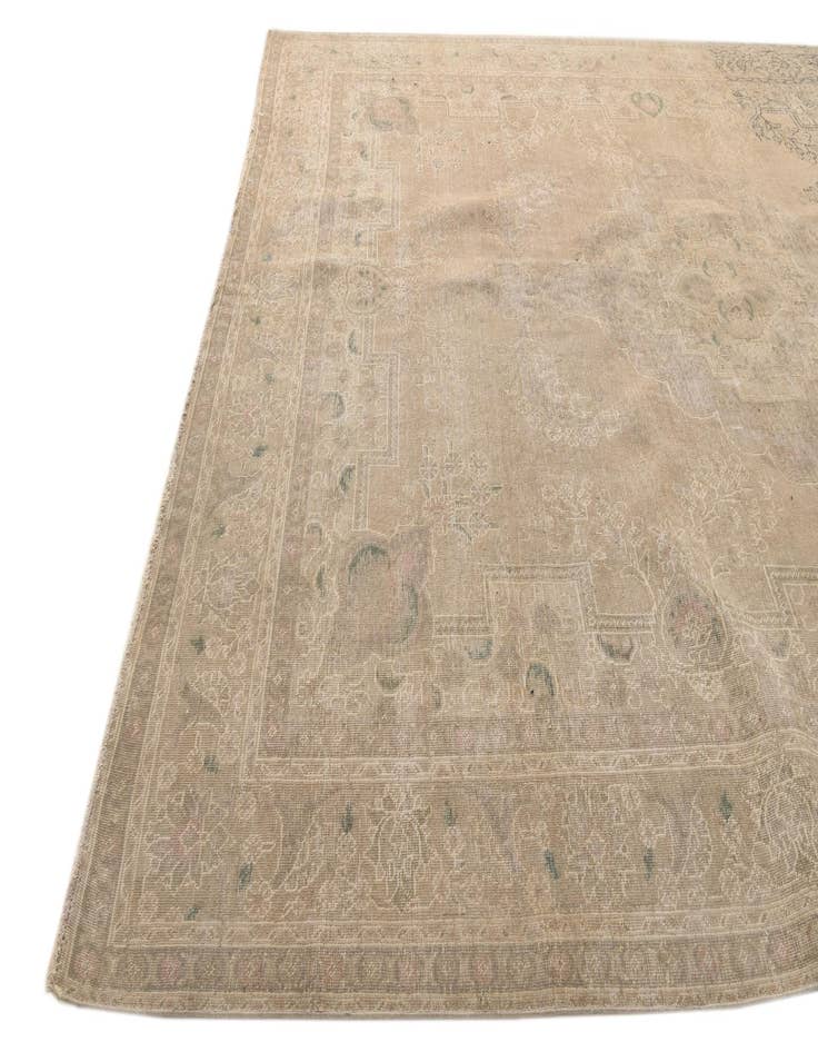 Detail image of  10' x 13'  Hand Knotted Ultra Vintage Persian Wool Rug