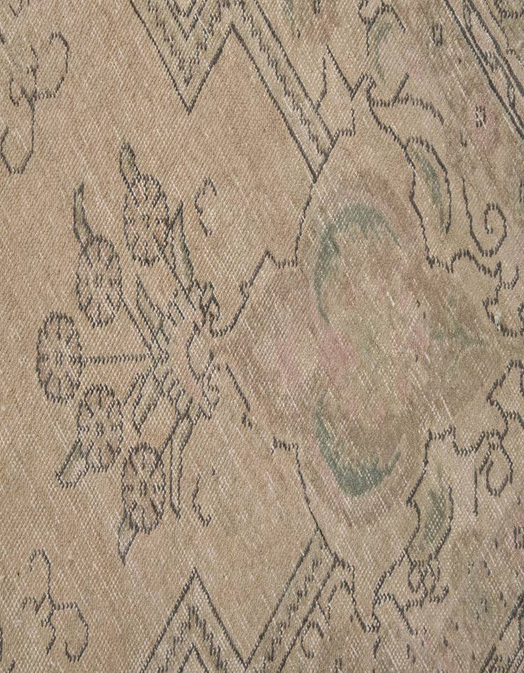 Detail image of  10' x 13'  Hand Knotted Ultra Vintage Persian Wool Rug