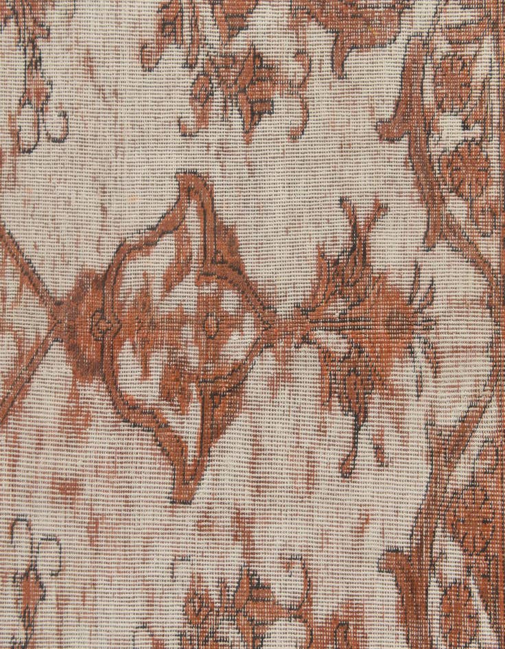 Detail image of  9' 4 x 13'  Hand Knotted Ultra Vintage Persian Wool Rug