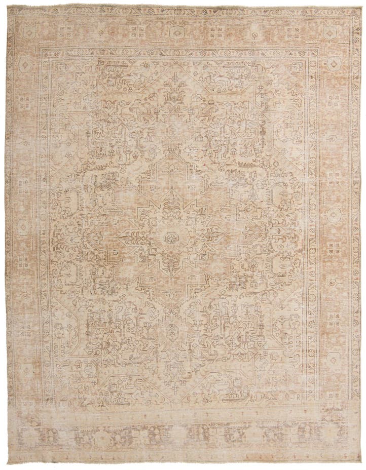  9' 3 x 12' 3  Hand Knotted Ultra Vintage Persian W...