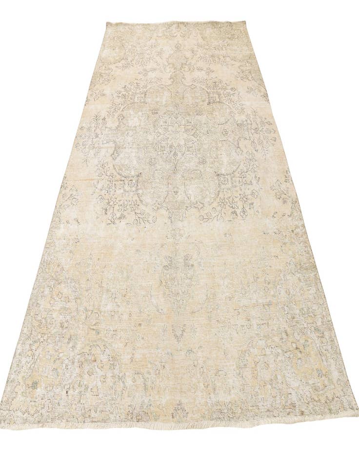 Detail image of  6' 6 x 10'  Hand Knotted Ultra Vintage Persian Wool Rug