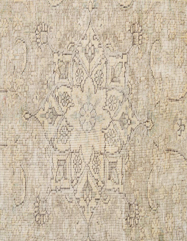 Detail image of  6' 6 x 10'  Hand Knotted Ultra Vintage Persian Wool Rug