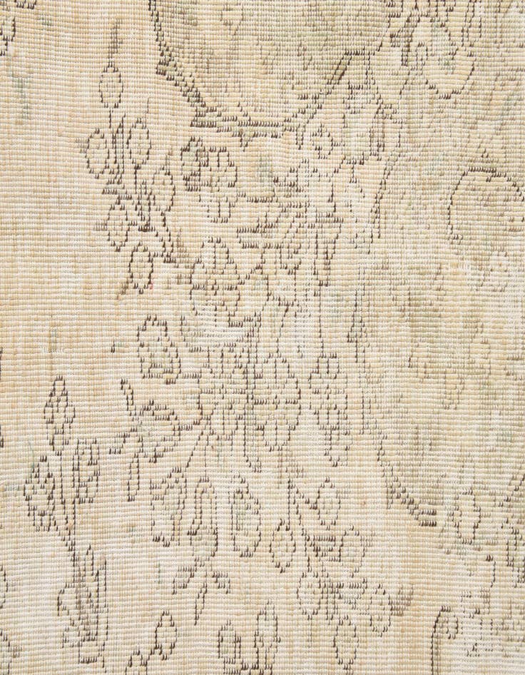 Detail image of  6' 6 x 10'  Hand Knotted Ultra Vintage Persian Wool Rug