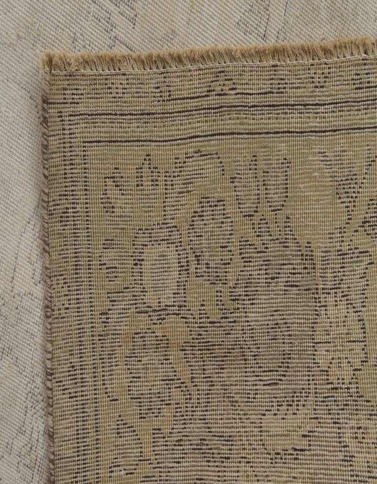 Detail image of  6' 1 x 9' 1  Hand Knotted Ultra Vintage Persian Wool Rug