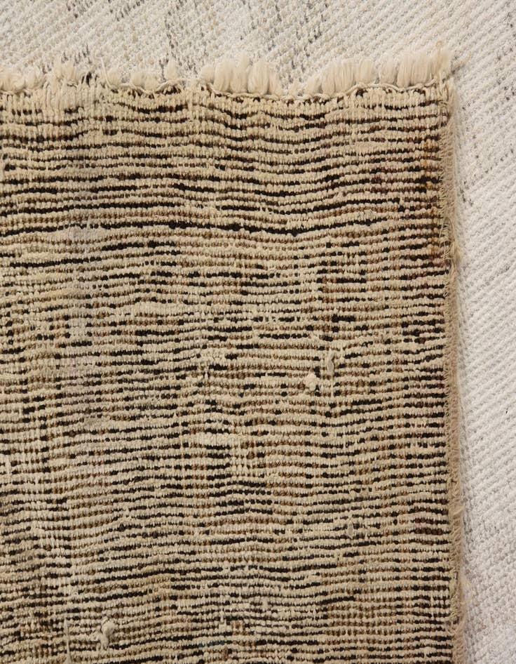 Detail image of  6' 8 x 10'  Hand Knotted Ultra Vintage Persian Wool Rug