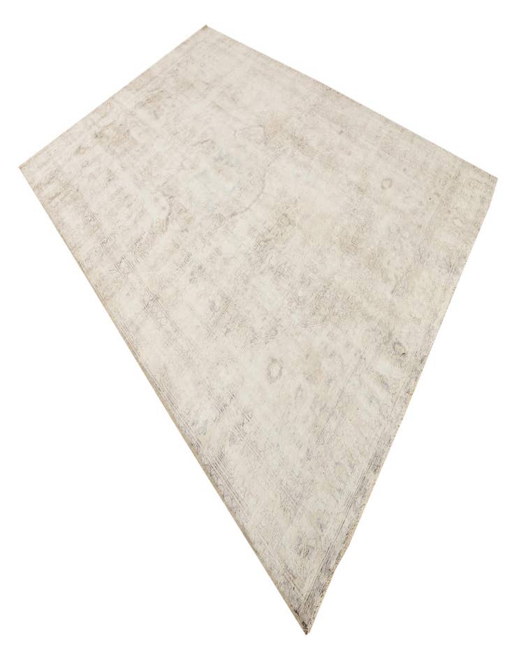 Detail image of  6' 8 x 10'  Hand Knotted Ultra Vintage Persian Wool Rug