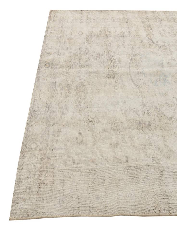 Detail image of  6' 8 x 10'  Hand Knotted Ultra Vintage Persian Wool Rug