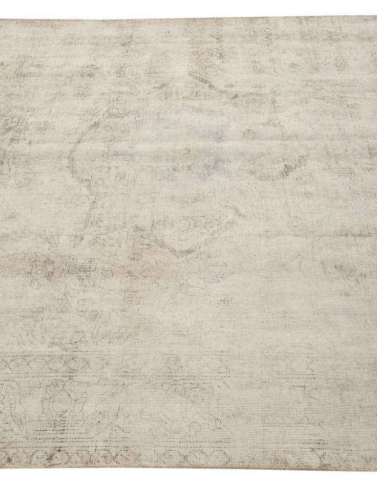 Detail image of  6' 8 x 10'  Hand Knotted Ultra Vintage Persian Wool Rug