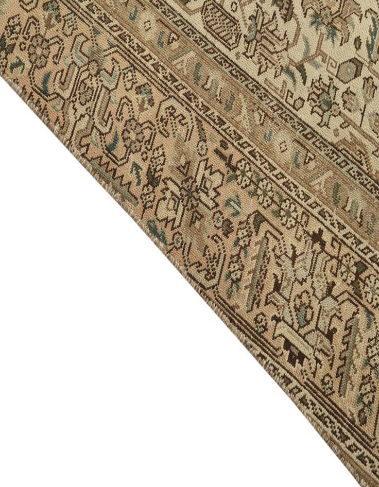 Detail image of 6' 5 x 9' 6 Hand Knotted Ultra Vintage Persian Wool Rug