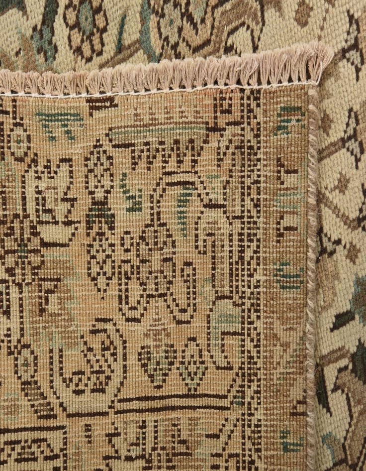 Detail image of 6' 5 x 9' 6 Hand Knotted Ultra Vintage Persian Wool Rug