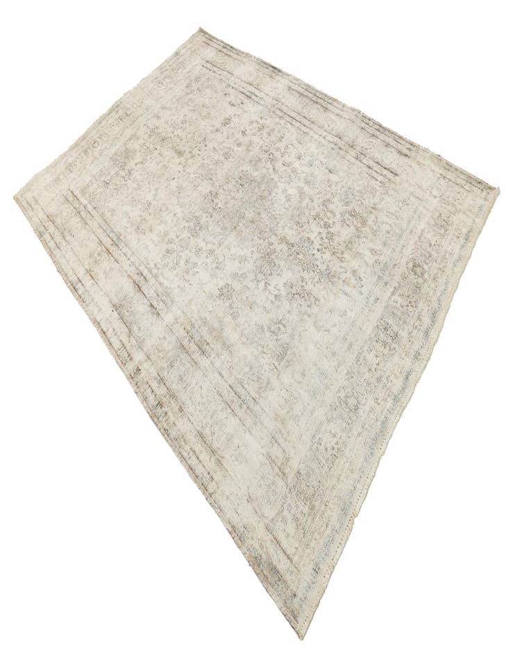 Detail image of  6' 5 x 9' 5  Hand Knotted Ultra Vintage Persian Wool Rug