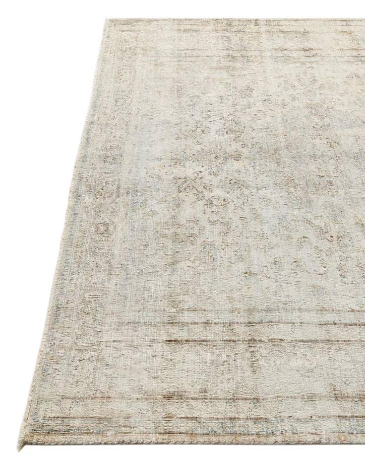 Detail image of  6' 5 x 9' 5  Hand Knotted Ultra Vintage Persian Wool Rug