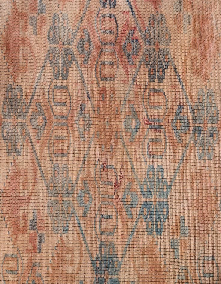 Detail image of  2' 6 x 4' 3  Hand Knotted Ultra Vintage Persian Wool Rug