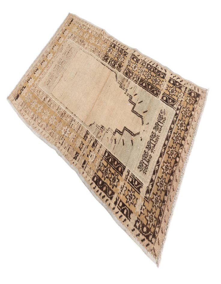 Detail image of  3' x 5'  Hand Knotted Ultra Vintage Persian Wool Rug