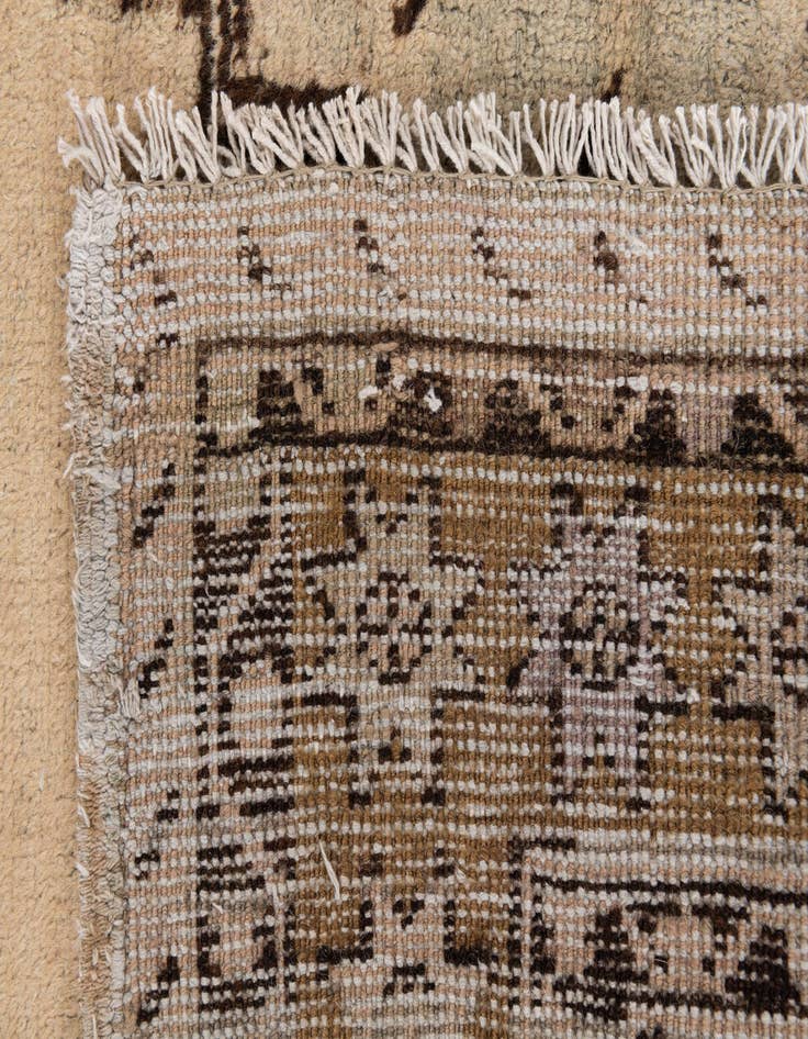 Detail image of  3' x 5'  Hand Knotted Ultra Vintage Persian Wool Rug