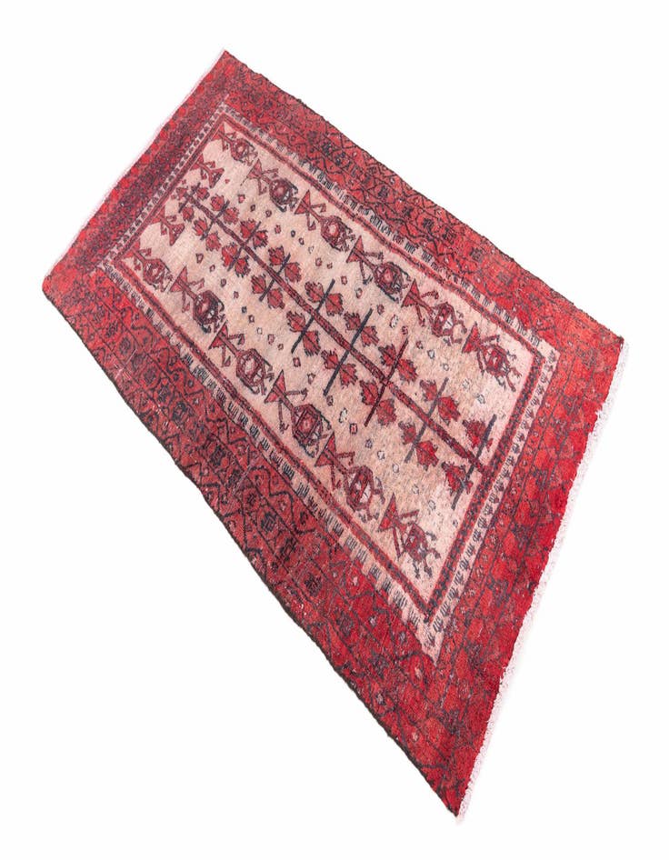 Detail image of  2' 9 x 5' 1  Hand Knotted Ultra Vintage Persian Wool Rug