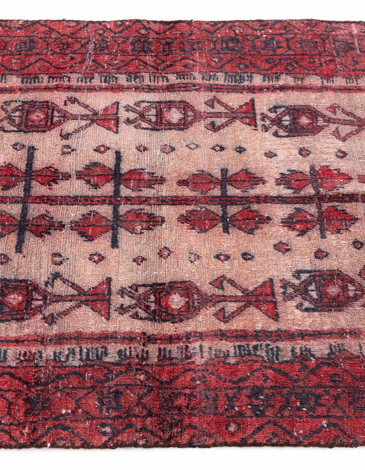 Detail image of  2' 9 x 5' 1  Hand Knotted Ultra Vintage Persian Wool Rug