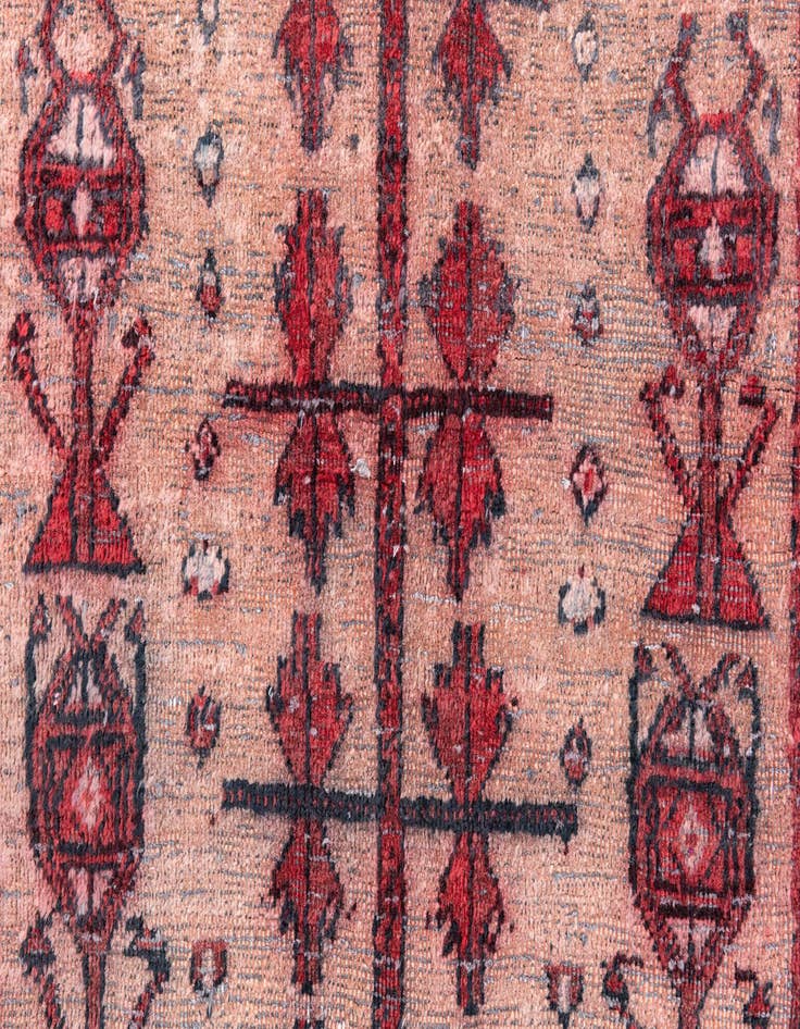 Detail image of  2' 9 x 5' 1  Hand Knotted Ultra Vintage Persian Wool Rug