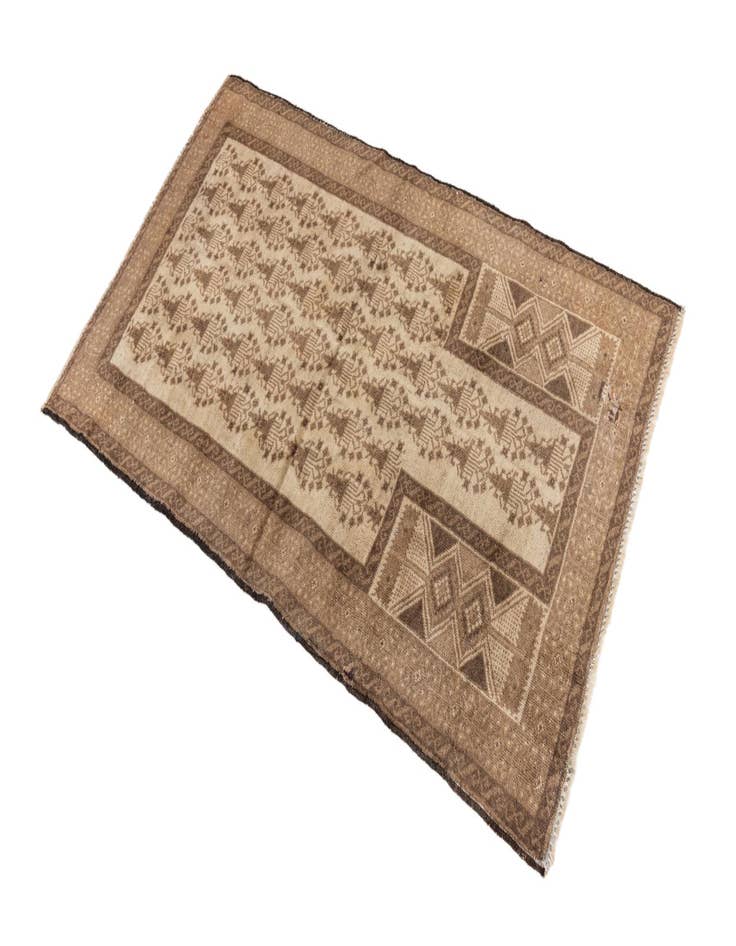 Detail image of  2' 8 x 4' 9  Hand Knotted Ultra Vintage Persian Wool Rug