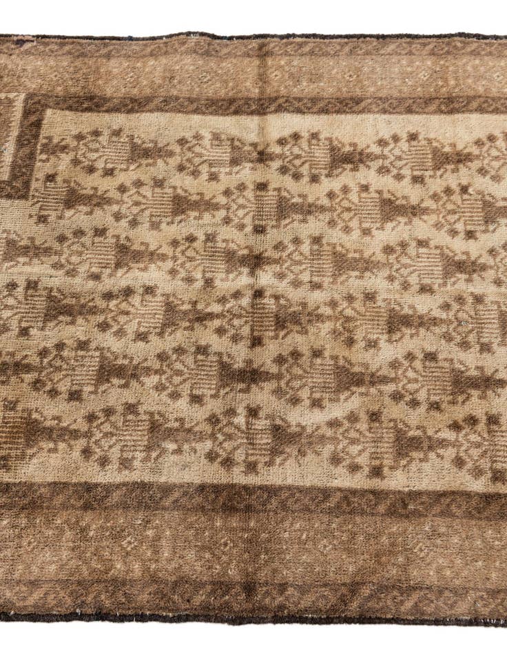 Detail image of  2' 8 x 4' 9  Hand Knotted Ultra Vintage Persian Wool Rug