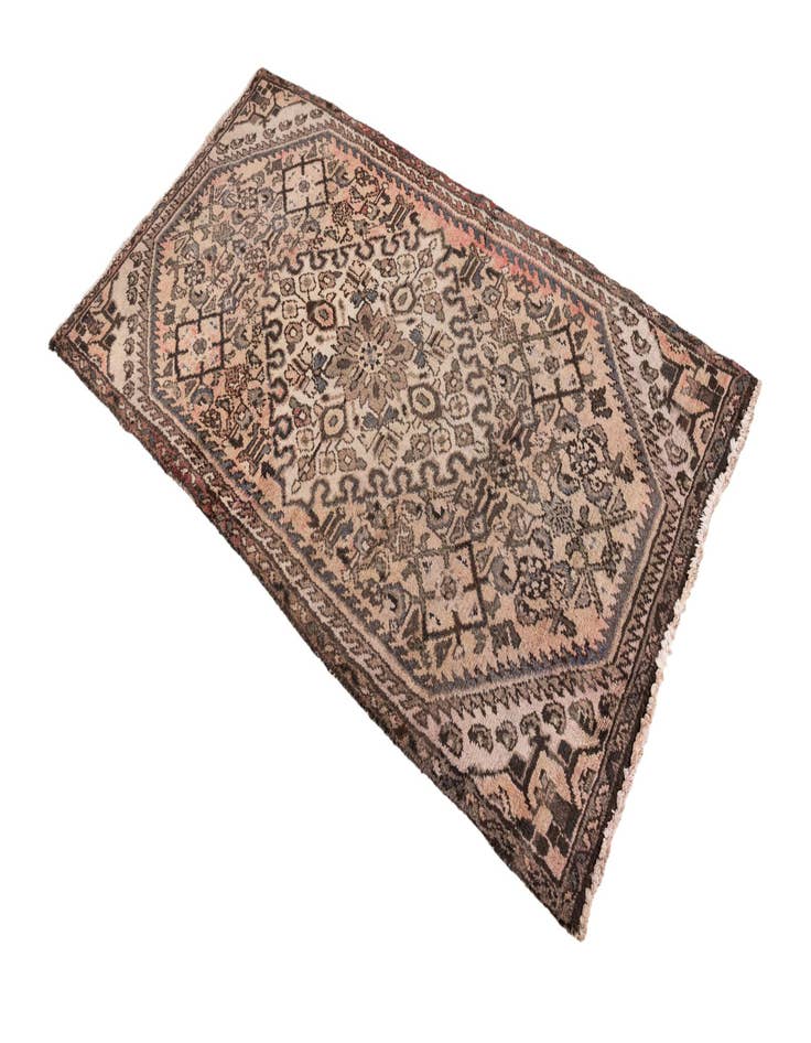 Detail image of  2' 8 x 4' 10  Hand Knotted Ultra Vintage Persian Wool Rug