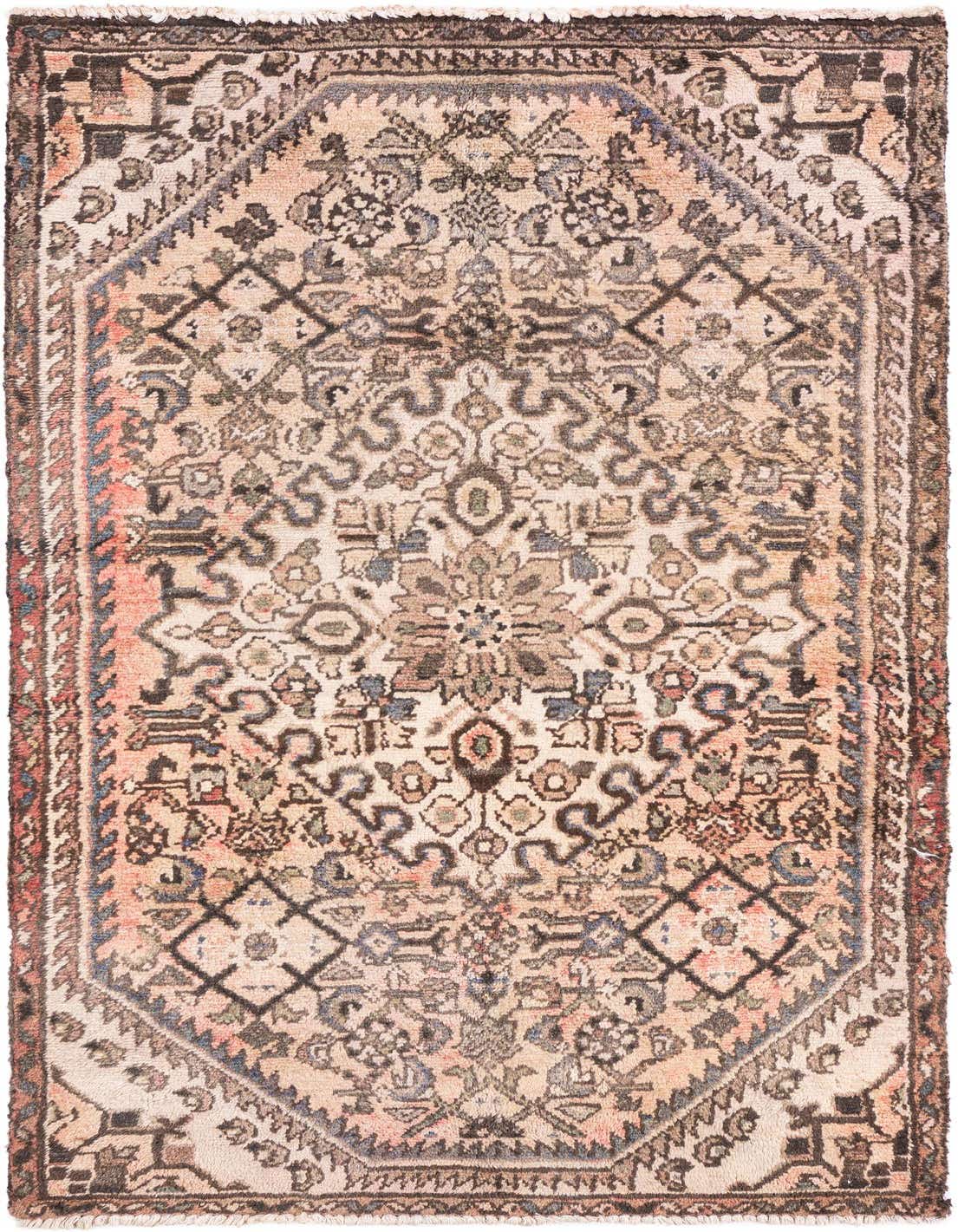 Primary image  2' 8 x 4' 10  Hand Knotted Ultra Vintage Persian Wool Rug