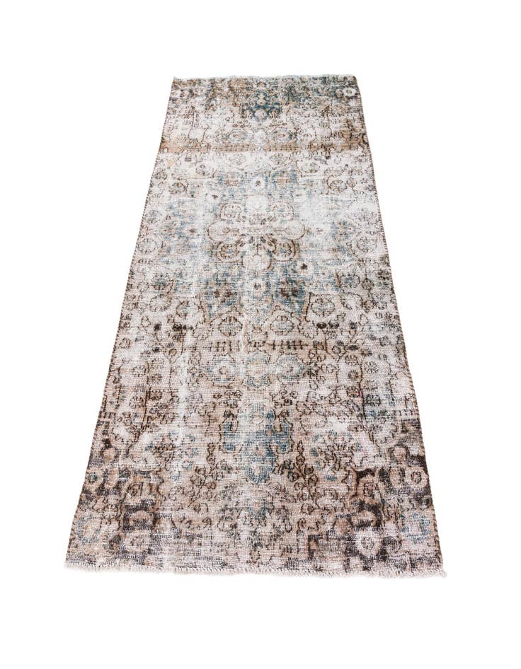 Detail image of  3' 7 x 6' 9  Hand Knotted Ultra Vintage Persian Wool Rug