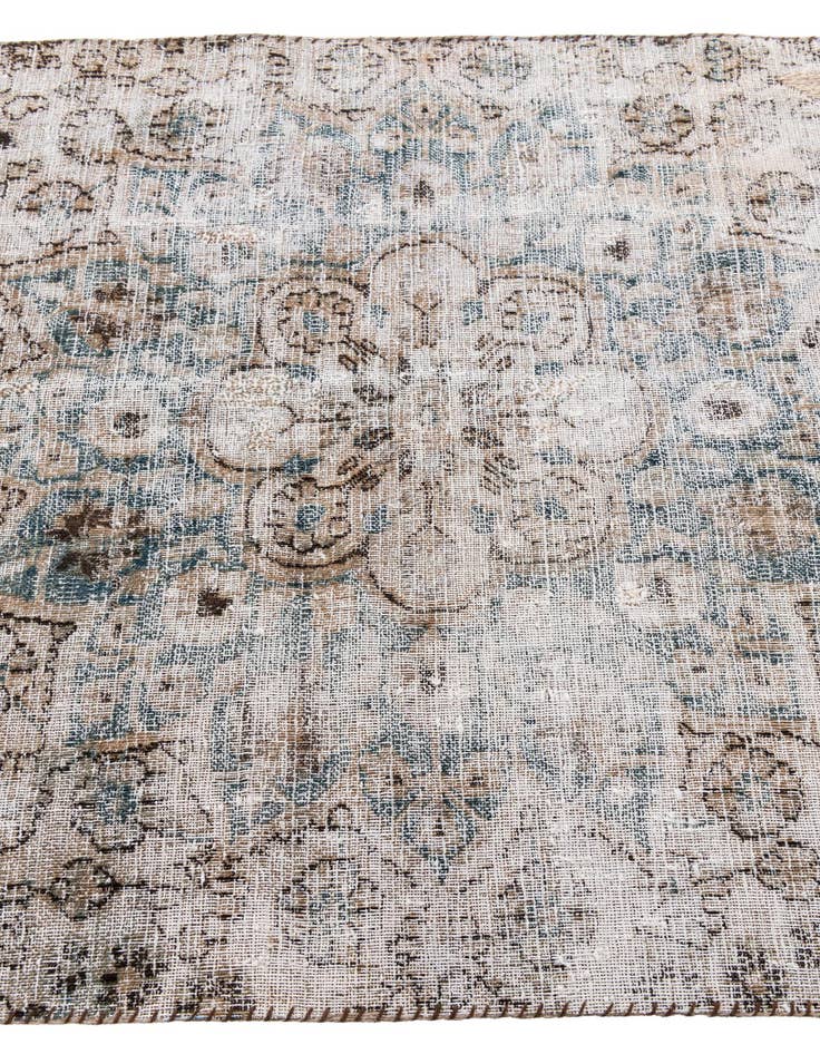 Detail image of  3' 7 x 6' 9  Hand Knotted Ultra Vintage Persian Wool Rug