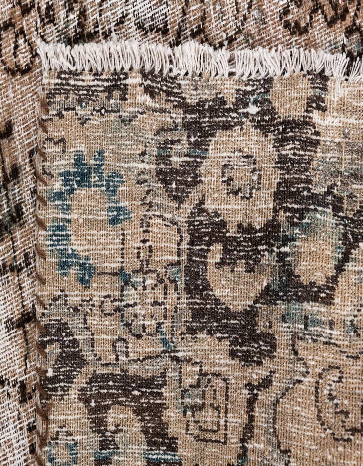 Detail image of  3' 7 x 6' 9  Hand Knotted Ultra Vintage Persian Wool Rug