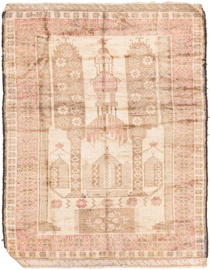  3' x 5' 3  Hand Knotted Ultra Vintage Persian W...