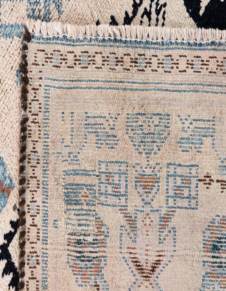 Detail image of  3' 2 x 5' 8  Hand Knotted Ultra Vintage Persian Wool Rug