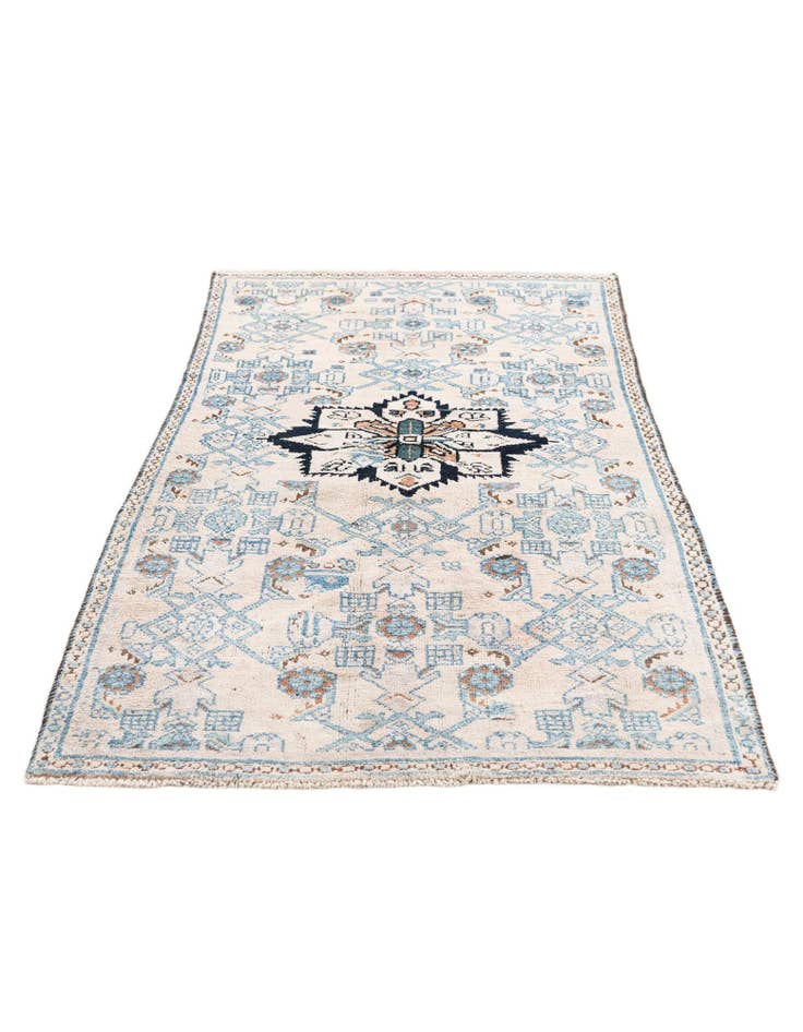 Detail image of  3' 2 x 5' 8  Hand Knotted Ultra Vintage Persian Wool Rug