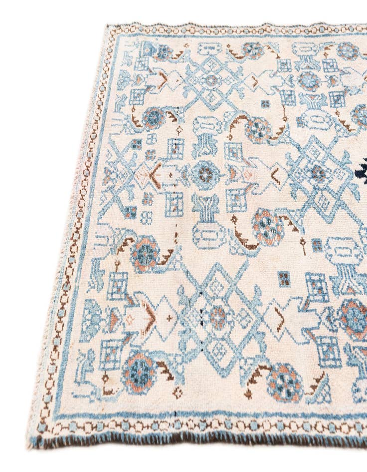 Detail image of  3' 2 x 5' 8  Hand Knotted Ultra Vintage Persian Wool Rug