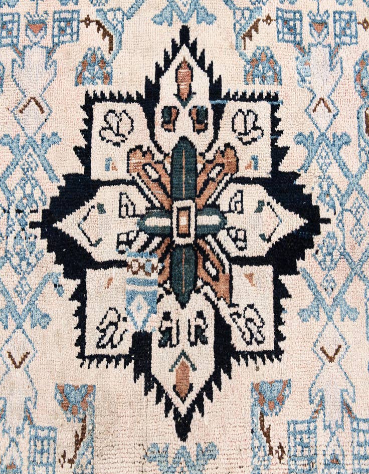 Detail image of  3' 2 x 5' 8  Hand Knotted Ultra Vintage Persian Wool Rug