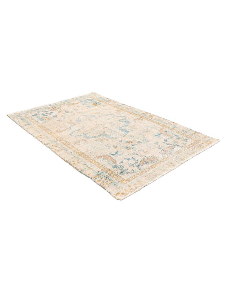 Detail image of  3' x 4' 9  Hand Knotted Ultra Vintage Persian Wool Rug