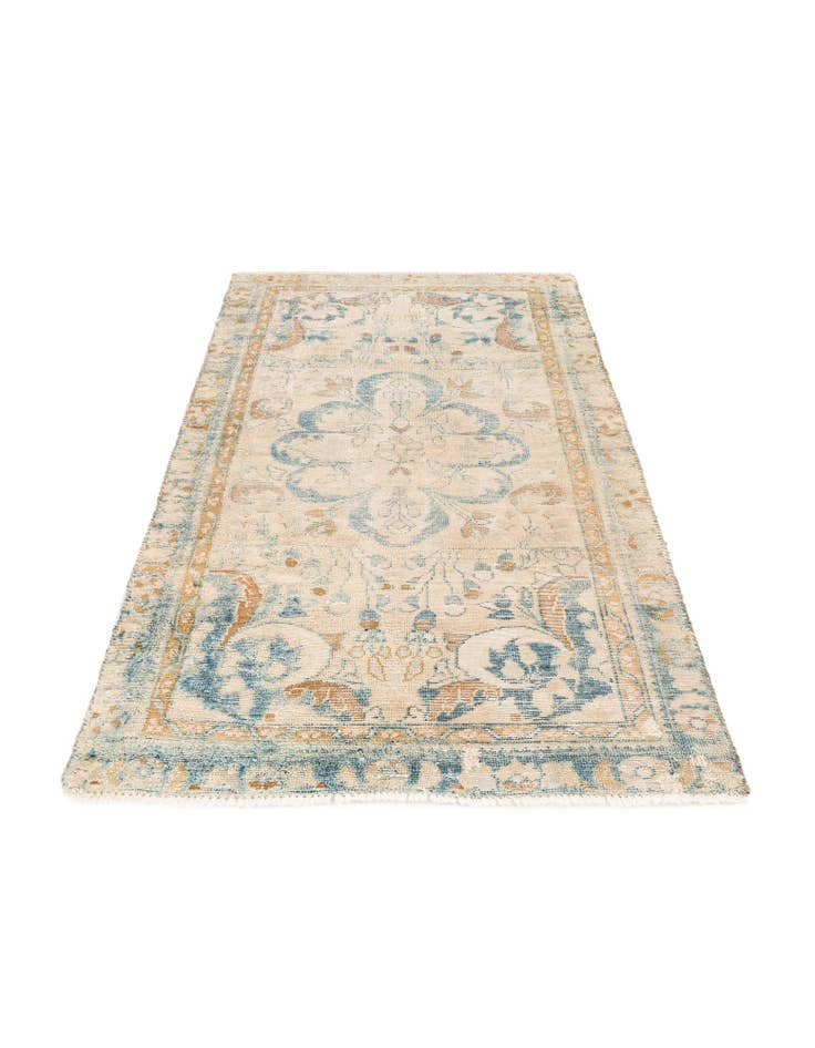 Detail image of  3' x 4' 9  Hand Knotted Ultra Vintage Persian Wool Rug