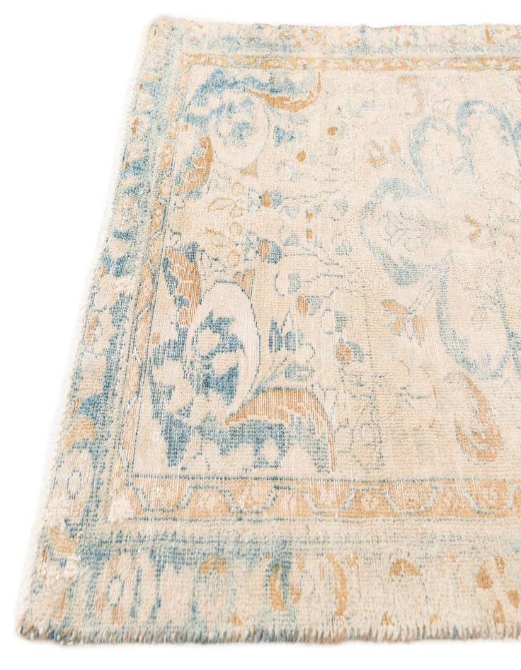 Detail image of  3' x 4' 9  Hand Knotted Ultra Vintage Persian Wool Rug