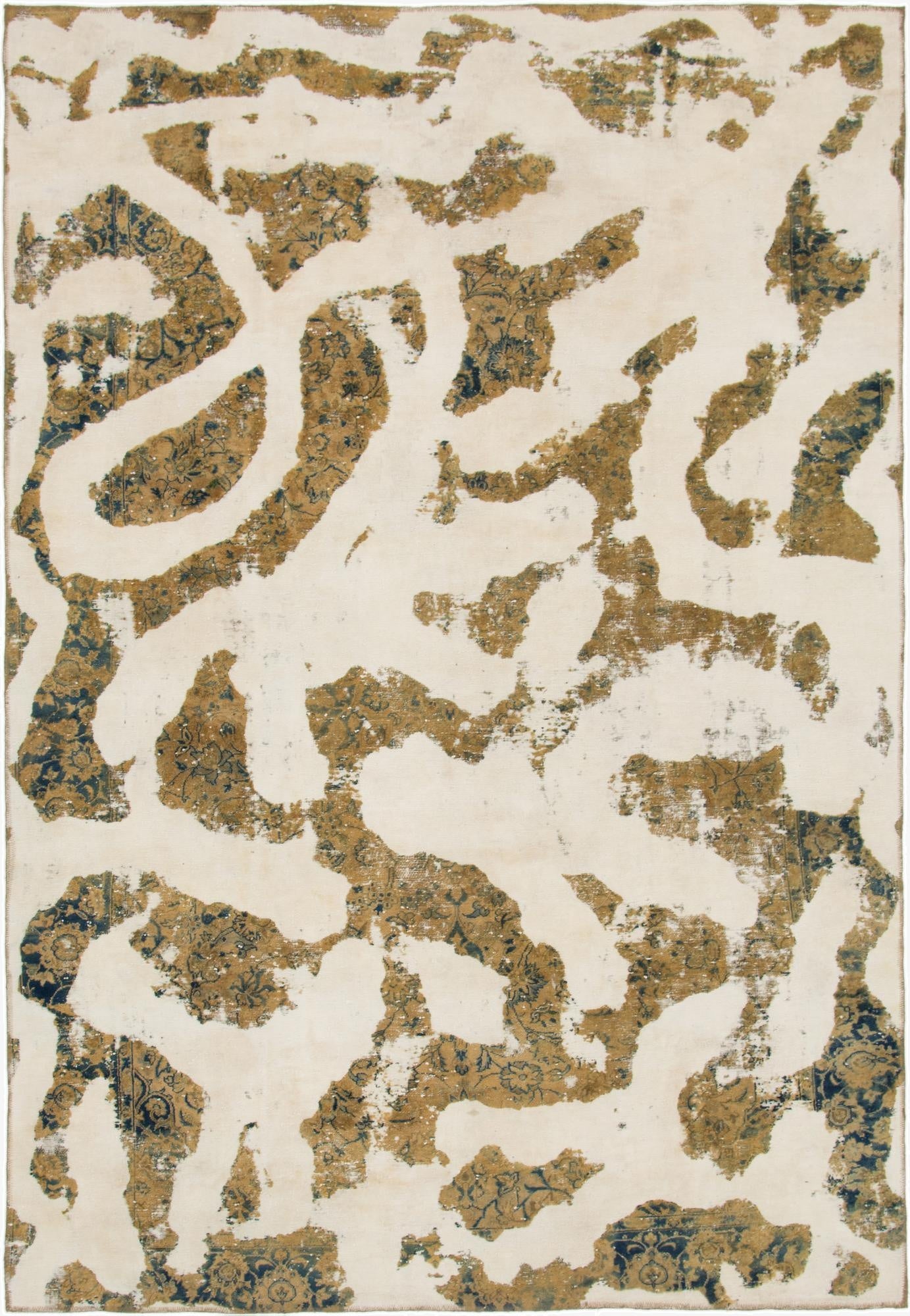  7' 6 x 11'  Hand Knotted Ultra Vintage Persian Wool Rug