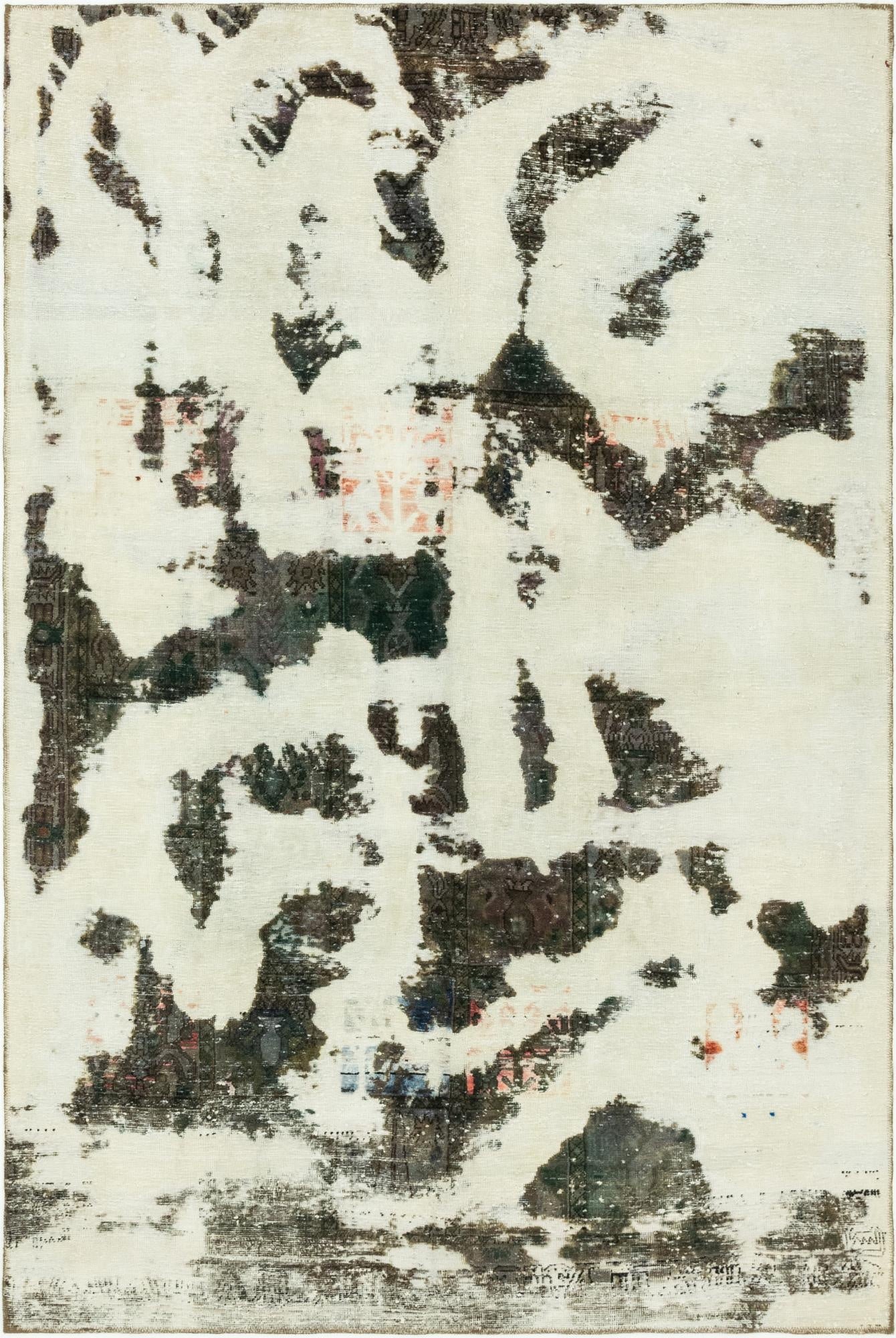  6' x 9'  Hand Knotted Ultra Vintage Persian Wool Rug