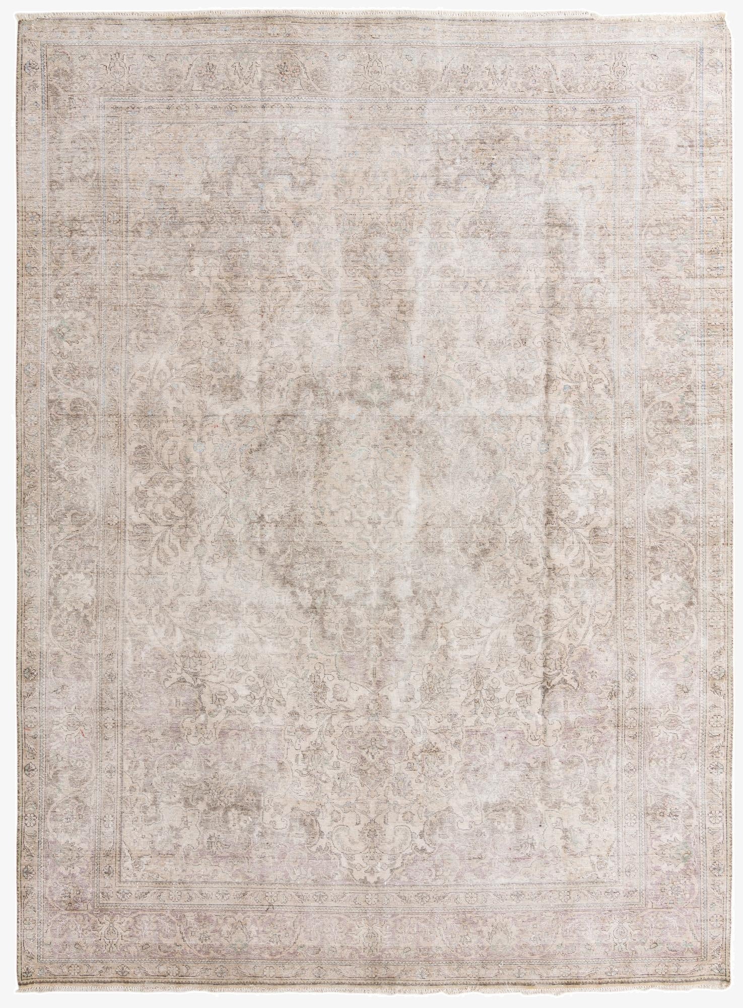  9' 6 x 13'  Hand Knotted Ultra Vintage Persian Wool Rug