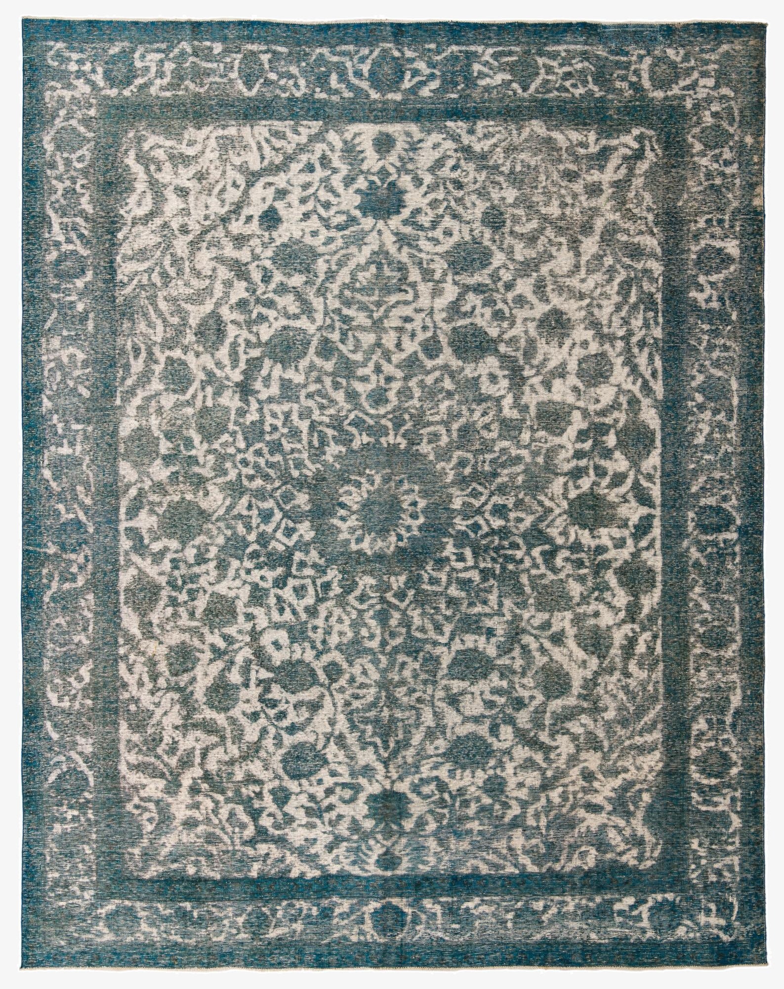  9' 8 x 12' 4  Hand Knotted Ultra Vintage Persian Wool Rug
