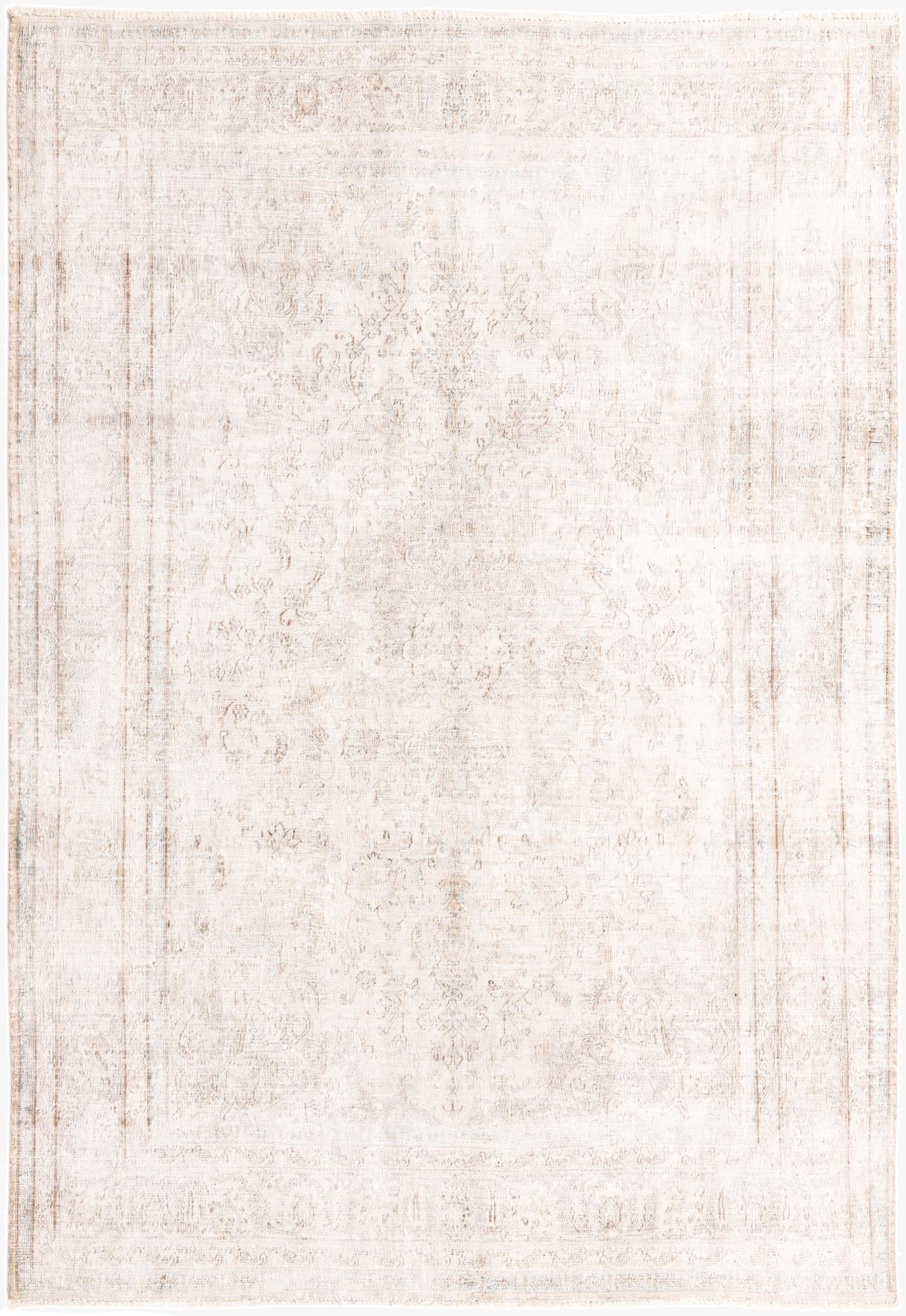  6' 5 x 9' 5  Hand Knotted Ultra Vintage Persian Wool Rug