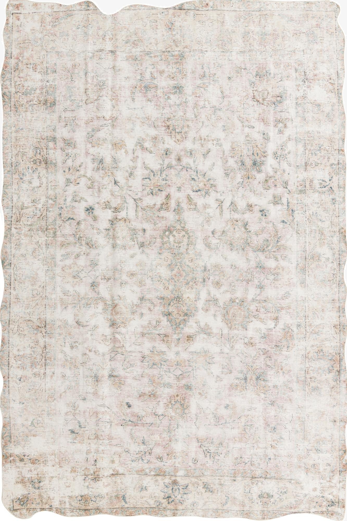  9' 1 x 12'  Hand Knotted Ultra Vintage Persian Wool Rug