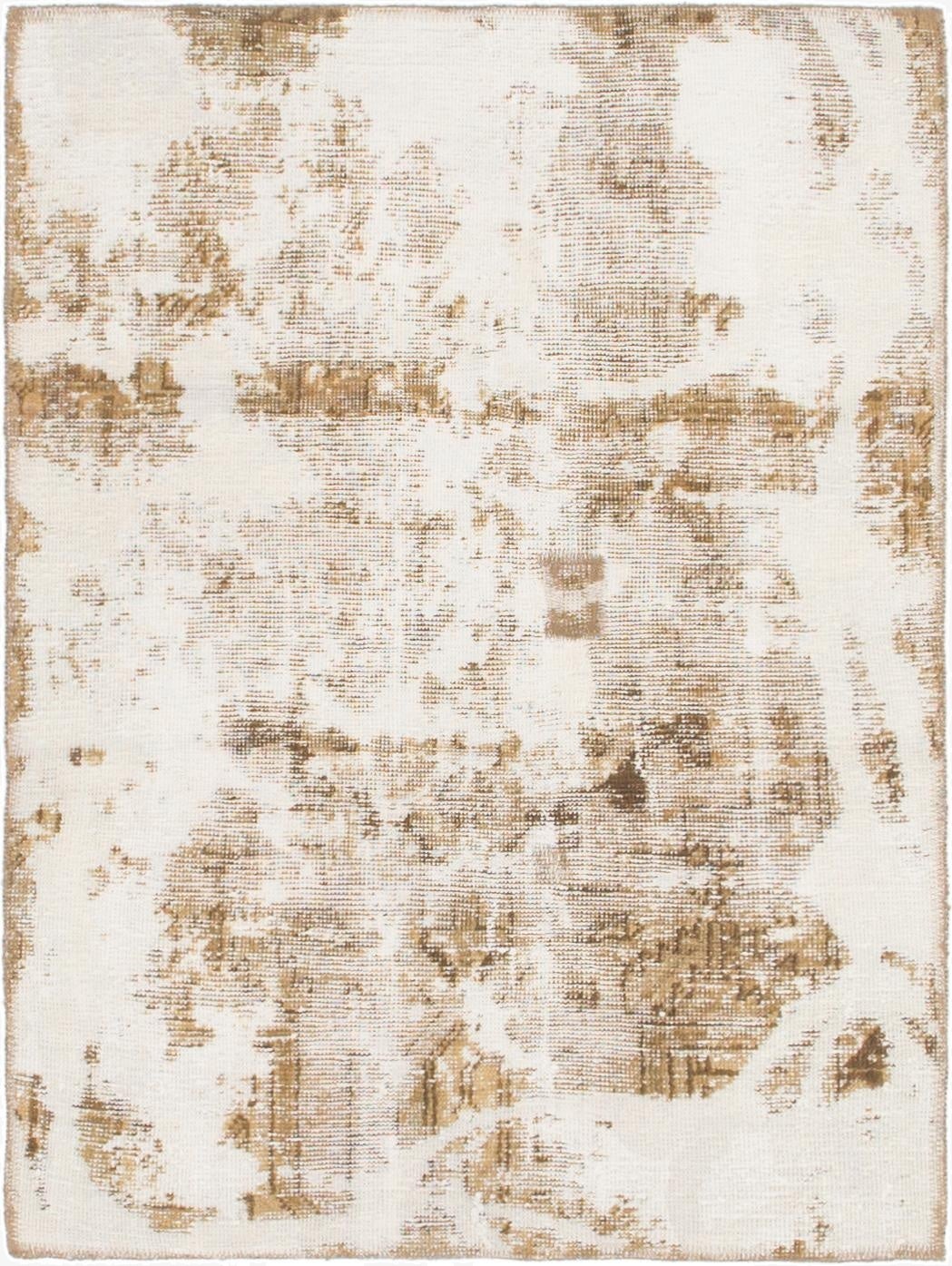  3' x 4' 2  Hand Knotted Ultra Vintage Persian Wool Rug