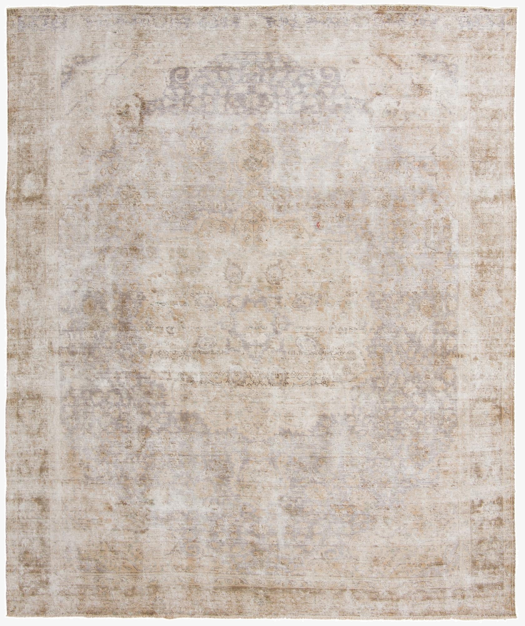  9' 10 x 12'  Hand Knotted Ultra Vintage Persian Wool Rug