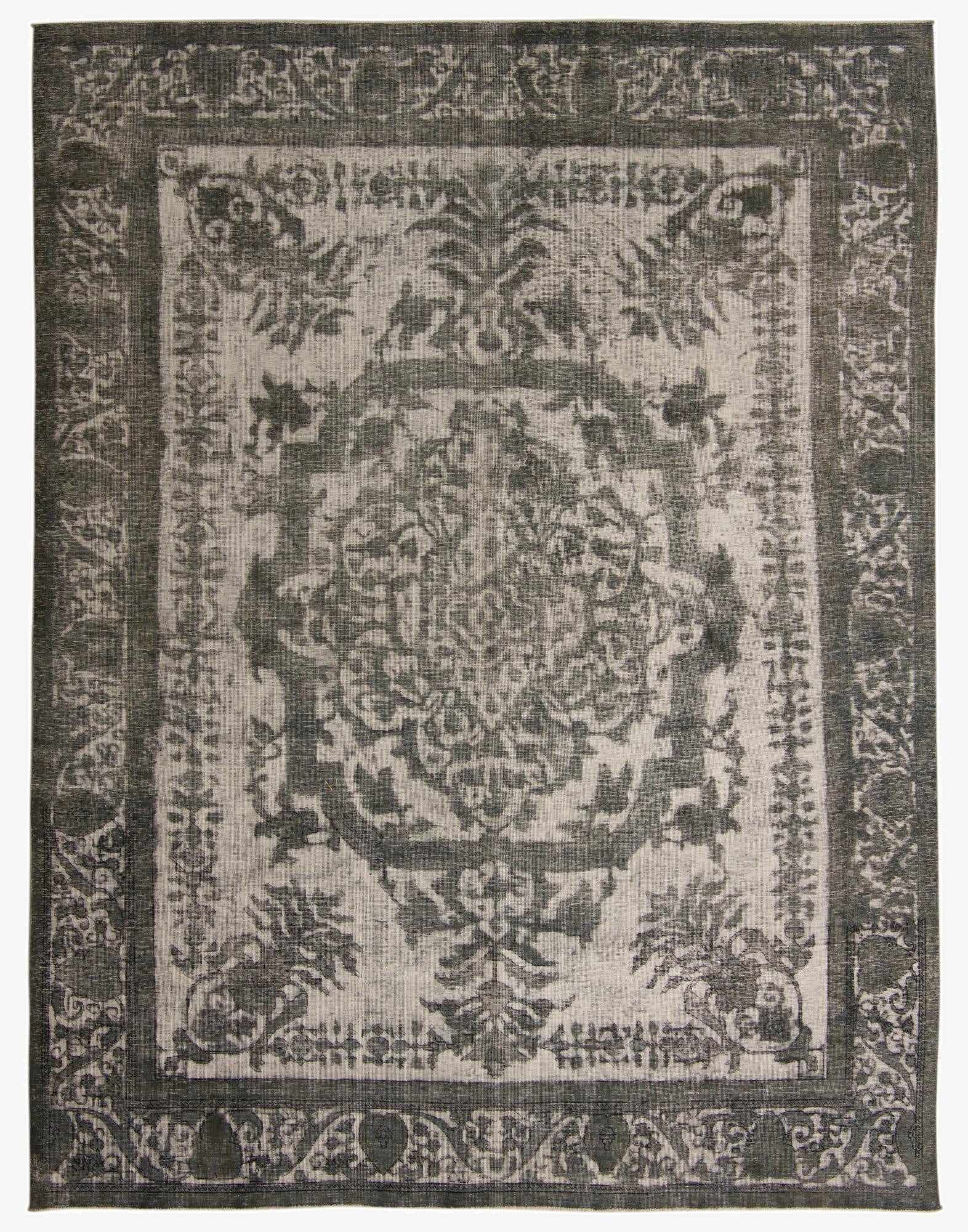  9' 5 x 12' 6  Hand Knotted Ultra Vintage Persian Wool Rug