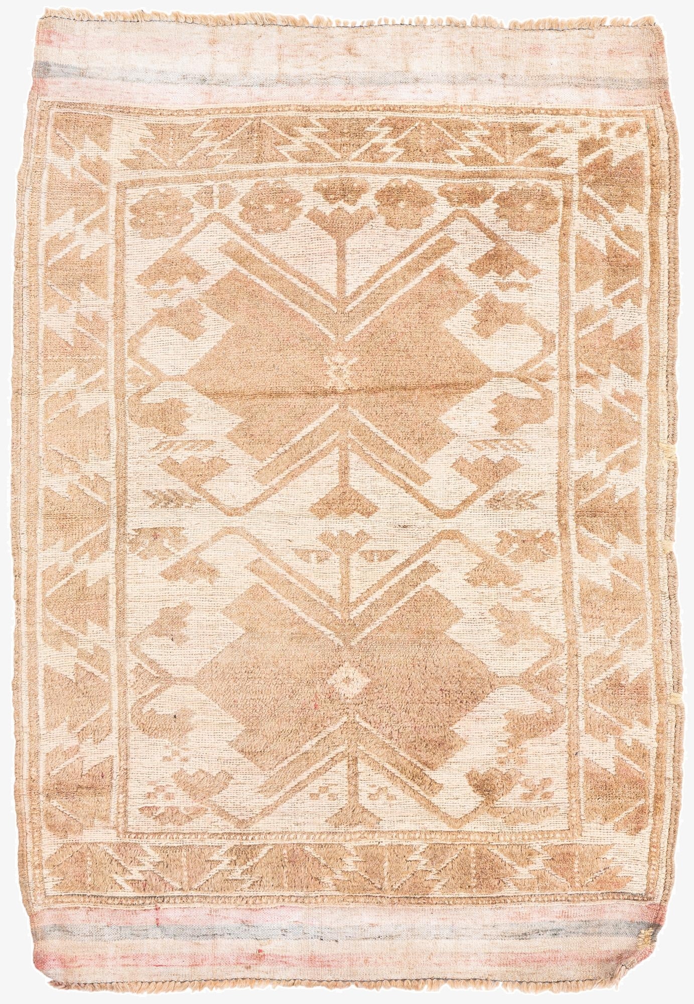  3' x 4' 2  Hand Knotted Ultra Vintage Persian Wool Rug