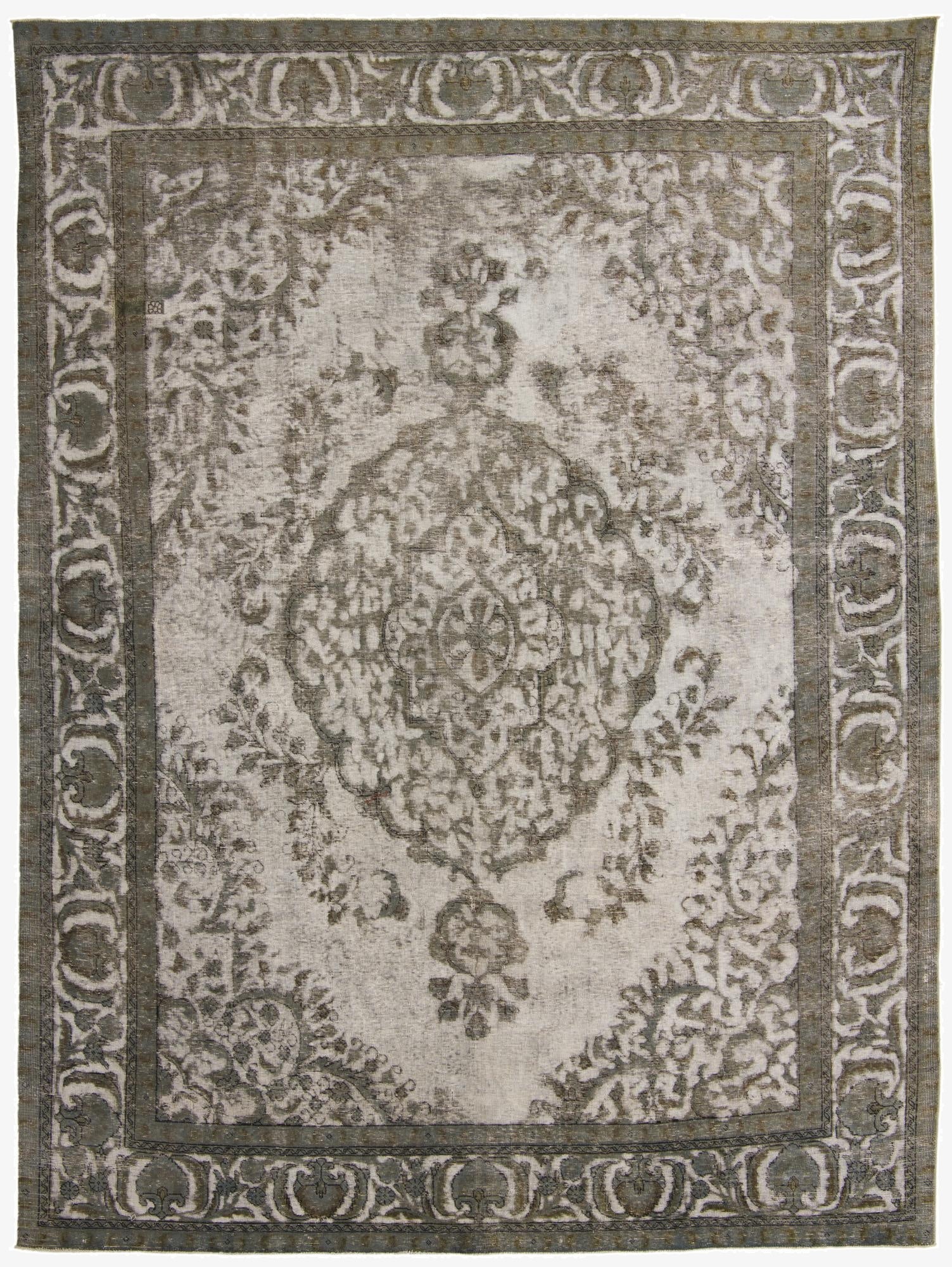  9' 8 x 12' 8  Hand Knotted Ultra Vintage Persian Wool Rug