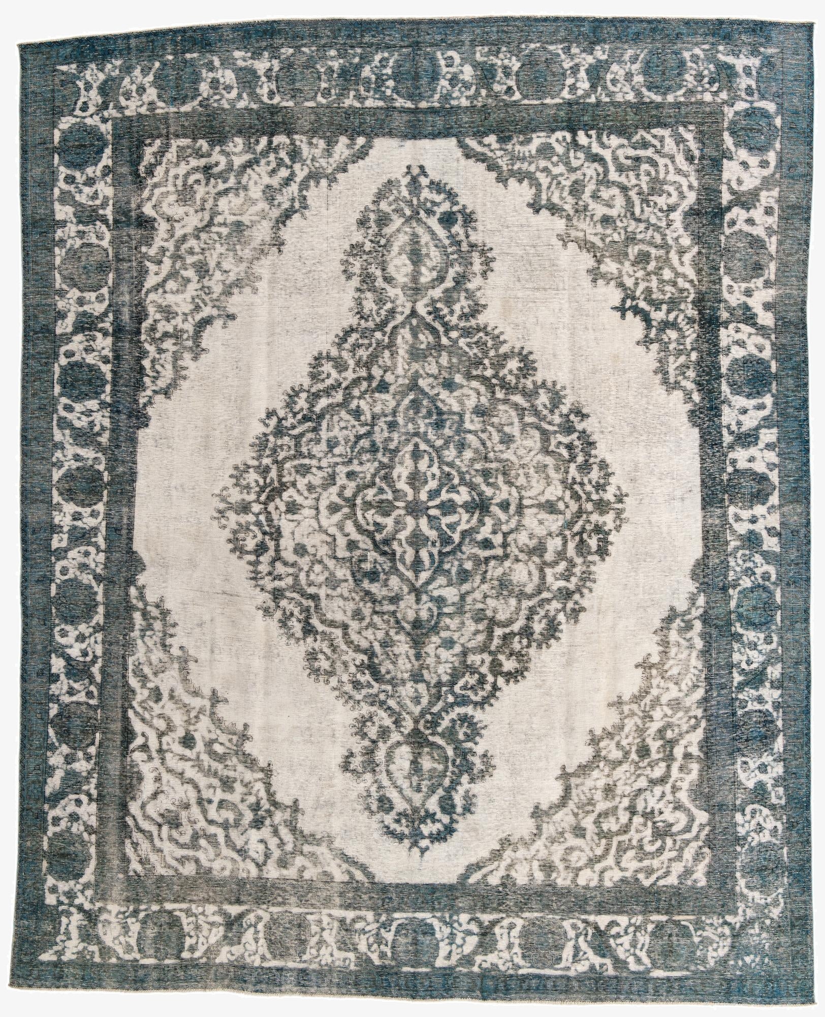  10' x 12' 3  Hand Knotted Ultra Vintage Persian Wool Rug